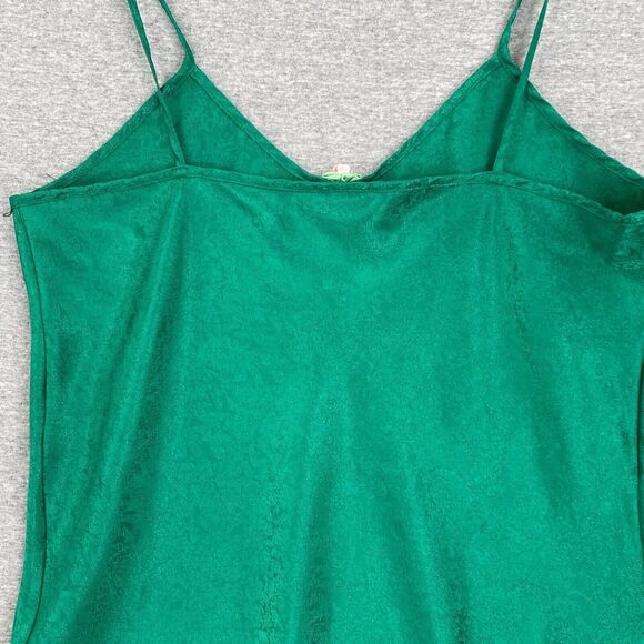 Vintage Kristine Tyler Nightie Womens Large Green Lingerie Chemise Slip Dress - Picture 7 of 13